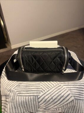 Fashion Nova Black Quilted Crossbody Bag